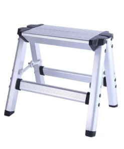1 Step Stool Folding Ladder Aluminum Alloy Herringbone Ladder Thickened Ladder Stool Portable Home Outdoor Camping Stool