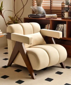 Modern Simple Single Sofa Casual Chair Small Apartment Living Room Chair Bedroom Rental House Lazy Leisure Sofa Home Furniture